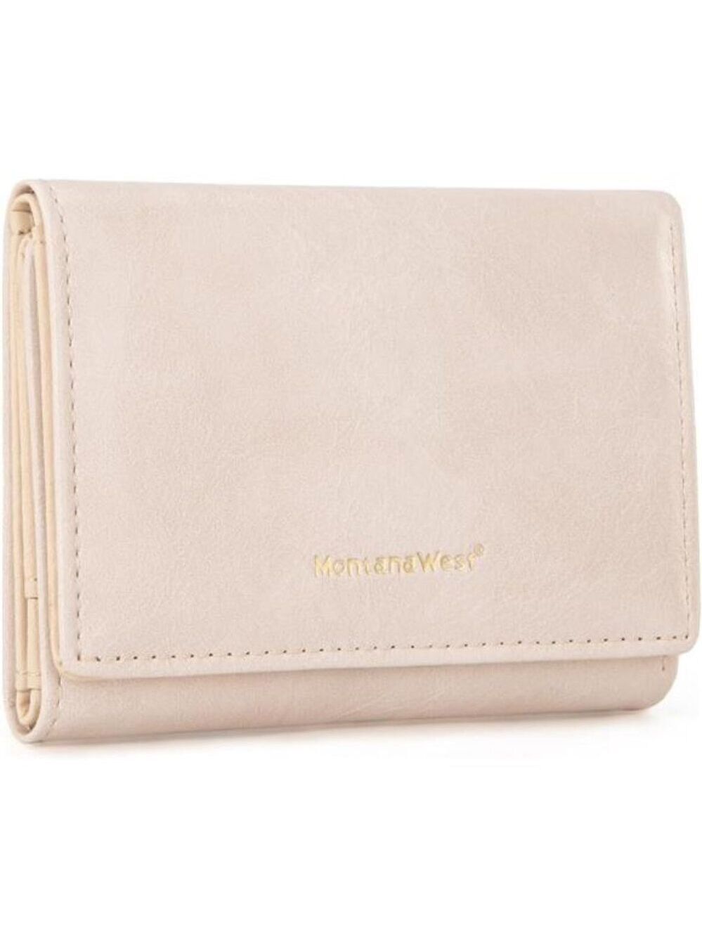 Womens Small Wallet RFID Trifold Leather Card Holder ID Window Compact Purse